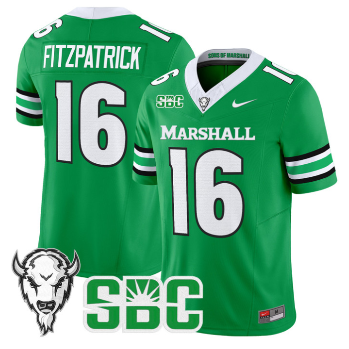 Christian Fitzpatrick Jersey #16 Marshall Thundering Herd 2025 Stitched