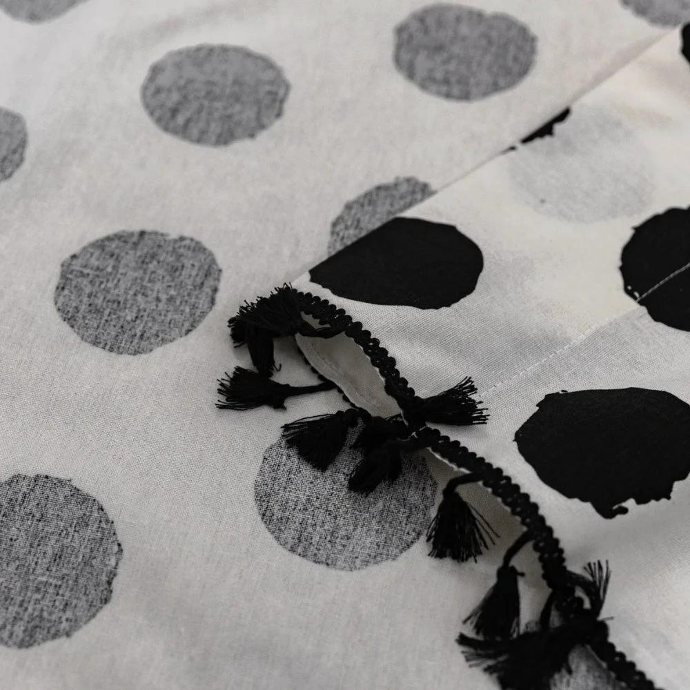 Chic Polka Dot Tassel Window Curtain
