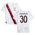 Claudio Echeverri 30 Manchester City 2025-26 Match Jersey – White