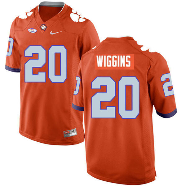 Clemson Tigers #20 Nate Wiggins football Jersey Stitched