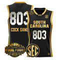 Cock Gang Jersey #803 South Carolina 2026 Final Four Stitched Black Gold
