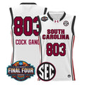 Cock Gang Jersey #803 South Carolina 2026 Final Four Stitched White