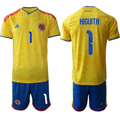 Colombia Team #1 René Higuita Yellow 2026 World Cup Home Soccer Jersey Suit