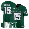 Colt Brennan Jersey #15 Hawai'i Rainbow Warriors 2025 Vapor Stitched