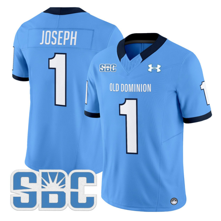 Colton Joseph Jersey #1 Old Dominion Monarchs 2025 Vapor Stitched