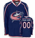 Columbus Blue Jackets Customized Blue Jersey Stitched