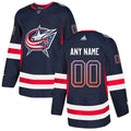 Columbus Blue Jackets Navy Customized Drift Fashion Jersey Stitched