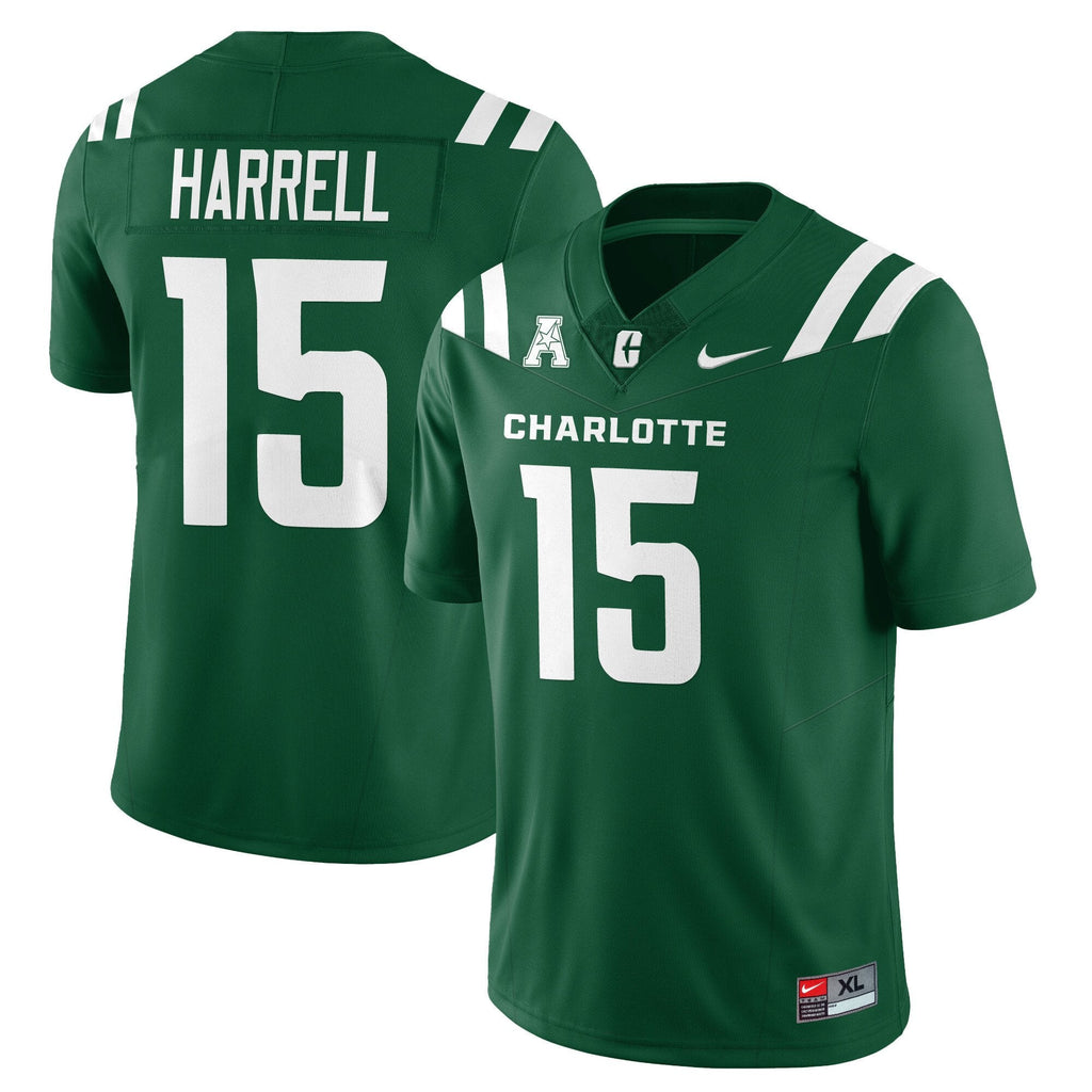 Conner Harrell Jersey #15 Charlotte 49ers Football 2025 Limited Stitched