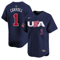 Corbin Carroll Jersey #1 Projected Team USA World Baseball Classic 2023 Style 2026 Roster