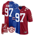 Cornelius Bennett Jersey #97 Alabama Crimson Tide Split Football Game Stitched