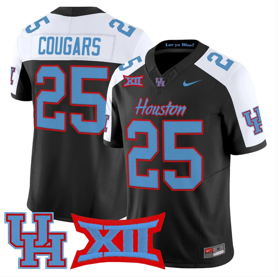 Cougars Jersey #25 Houston Cougars 2026 Vapor Limited Stitched