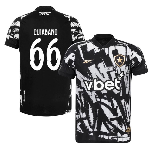 Cuiabano #66 Botafogo 2025-26 Fourth Jersey – Black