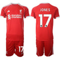 Curtis Jones Jersey #17 Liverpool Red Home 2025 Soccer Suit