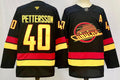 Custom Men Elias Pettersson Canucks Black Jersey All Stitched