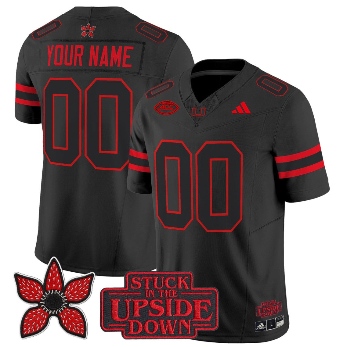 Custom Miami Hurricanes Jersey Stranger Things Edition Vapor Limited Stitched