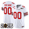 Custom Ohio State Natty Jersey Name, Number 2025 Patch Stitched White Away