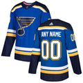 Custom St. Louis Blues Blue 2017-2018 Hockey Stitched NHL Jersey
