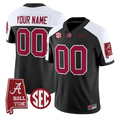 Custom Alabama Crimson Jersey 2026 Map and SEC Patch Stitched
