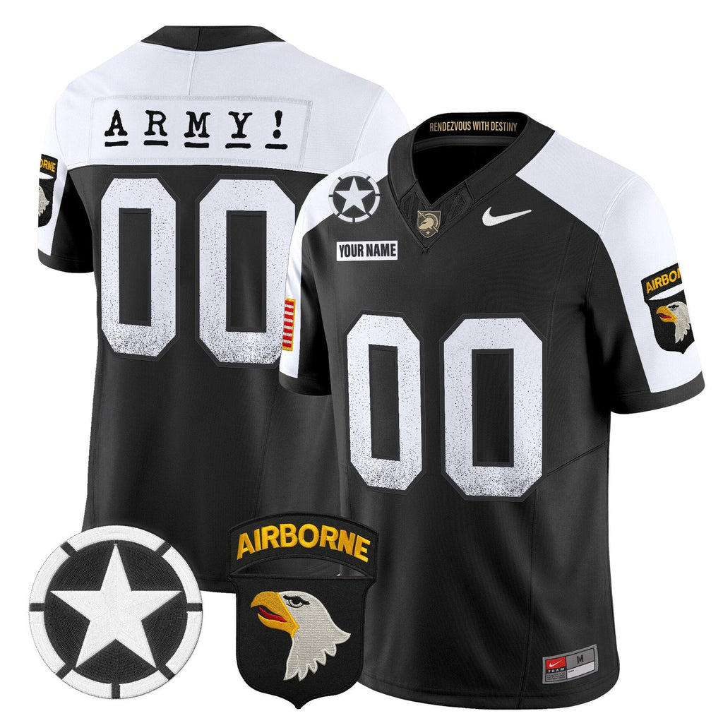 Custom Army Black Knights Jersey 2025 Screaming Eagles Stitched