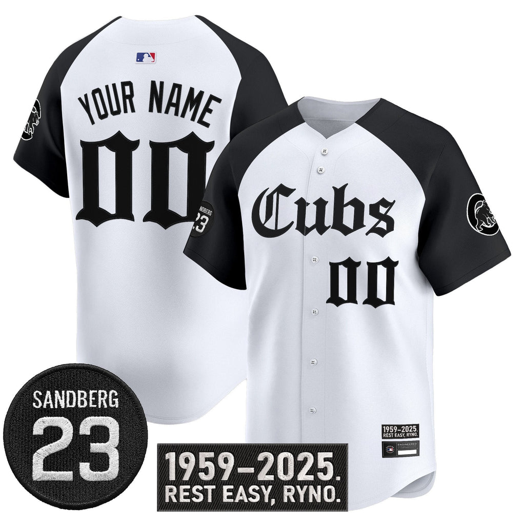 Custom Chicago Cubs Jersey Ryne Sandberg Tribute Limited Stitched