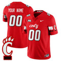 Custom Cincinnati Bearcats Jersey Name, Number Football 2025 Stitched Red