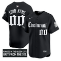 Custom Cincinnati Reds Jersey Gothic Queen City Edition Stitched