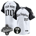 Custom Dodgers Jersey 2025 World Series Champions LA Gothic Edition