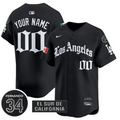 Custom Dodgers Mexico Jersey Name, Number 2025 LA Gothic Style Patch Premier Limited Stitched
