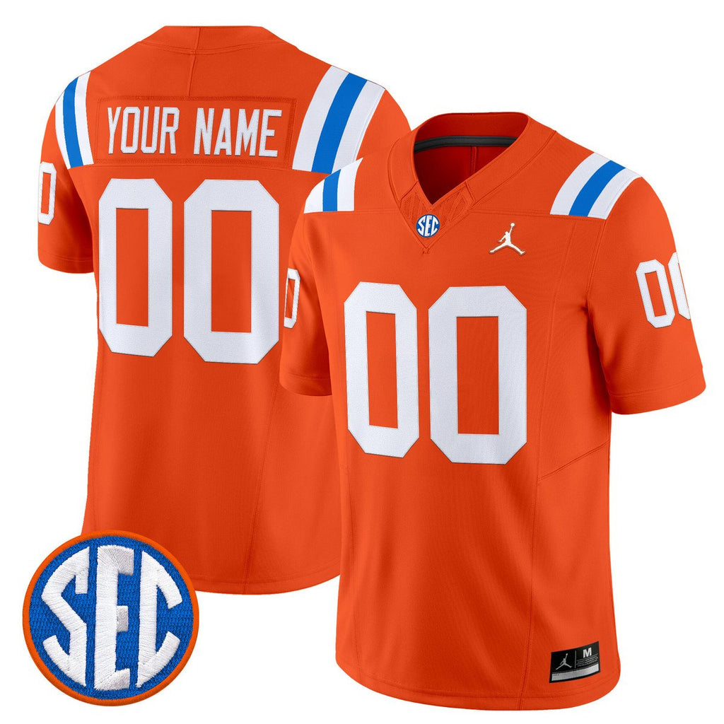 Custom Florida Gators Jersey Name, Number 1960s Throwback Vapor Limited