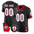 Custom Georgia Bulldogs Jersey 2026 Georgia Map Vince Dooley Stitched