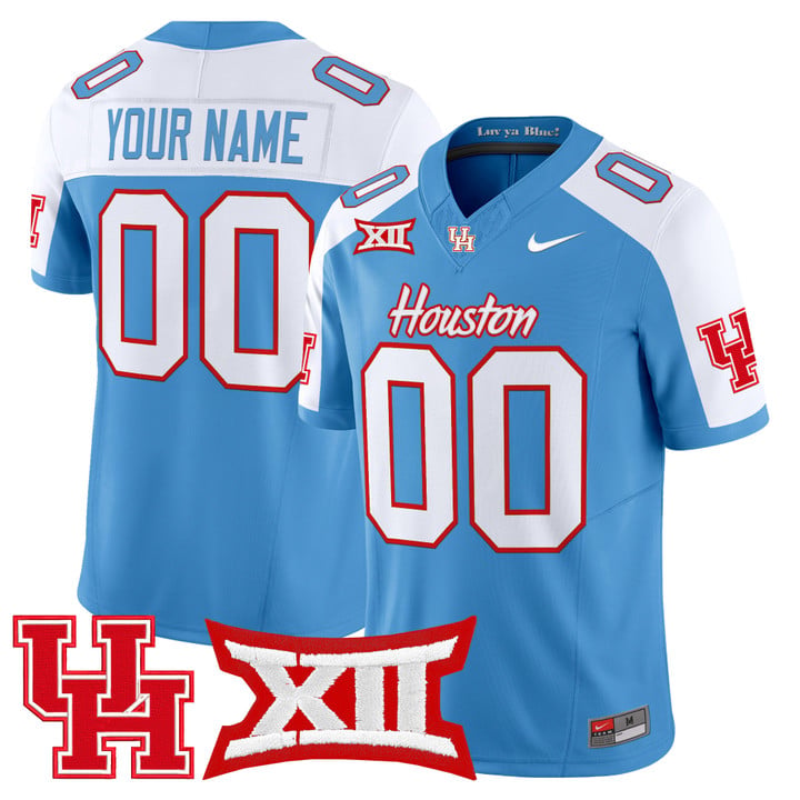 Custom Houston Cougars Jersey 2025 Oilers Inspired Limited Stitched