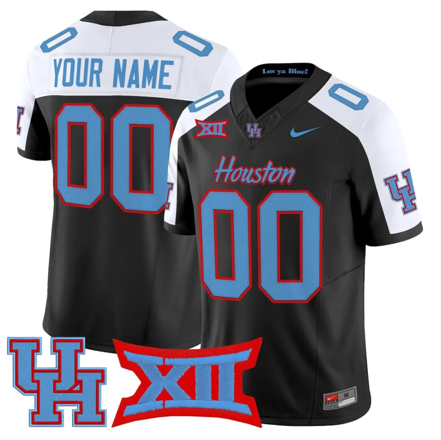 Custom Houston Cougars Jersey Name, Number 2026 Vapor Limited Stitched