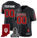 Custom Indiana Hoosiers Jersey Name, Number CFP First Round Patch Football