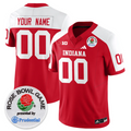Custom Indiana Hoosiers Jersey Vapor Limited Rose Bowl Football Stitched
