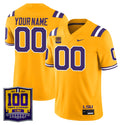 Custom LSU Tigers Jersey Name, Number 100 Years of Tiger Stadium Patch