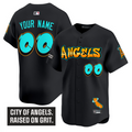 Custom Los Angeles Angels Jersey Graffiti Halo Drop Edition Stitched