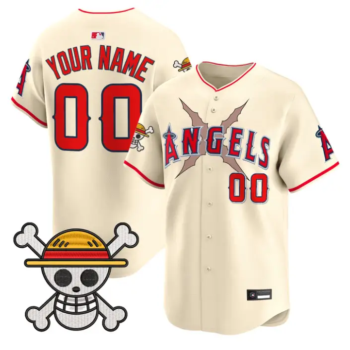 Custom Los Angeles Angels Jersey Name, Number One Piece Premier Stitched