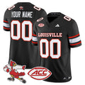 Custom Louisville Cardinals Jersey Name, Number 2025 Vapor Stitched