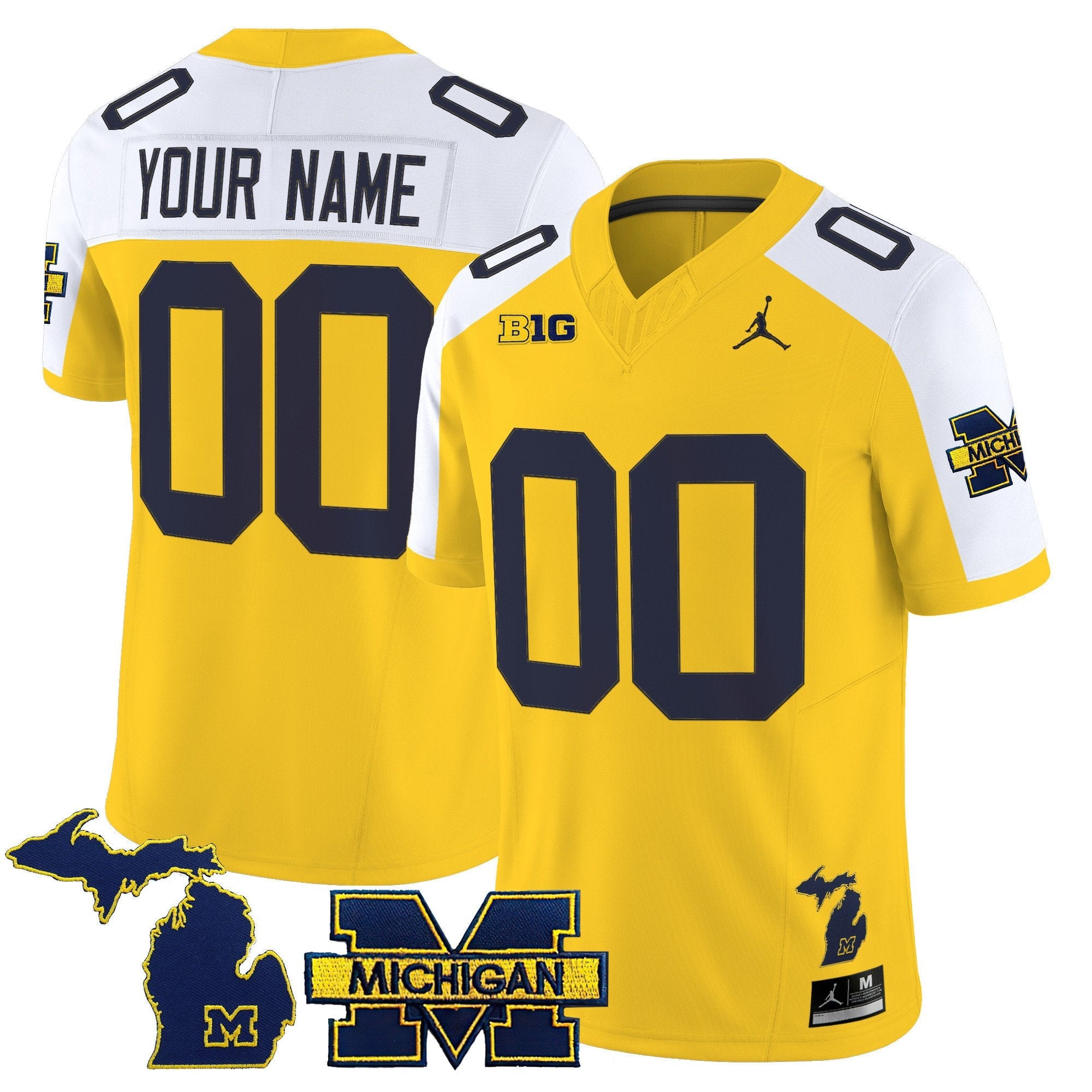 Custom Michigan Wolverines Jersey Name, Number 2025 Vapor Stitched
