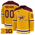 Custom Minnesota Golden Gophers Jersey Name, Number 2025-26 Stitched Gold