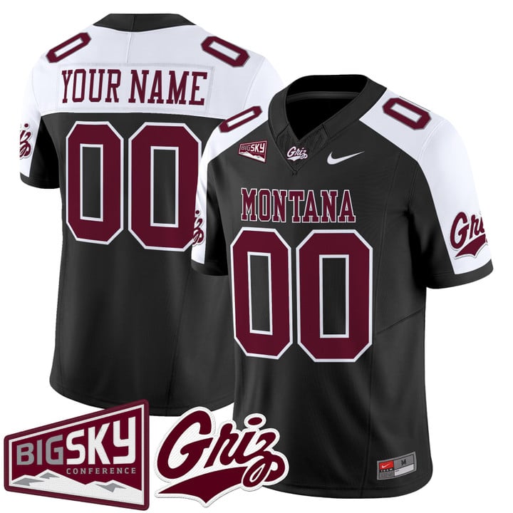 Custom Montana Grizzlies Jersey Name, Number 2025 Vapor Stitched