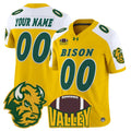 Custom North Dakota State Bison Jersey 2025 Vapor Limited Stitched