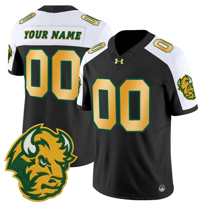 Custom North Dakota State Bison Jersey Name, Number Limited Stitched
