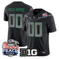 Custom Oregon Ducks Jersey 2026 Peach Bowl Patch Limited Stitched
