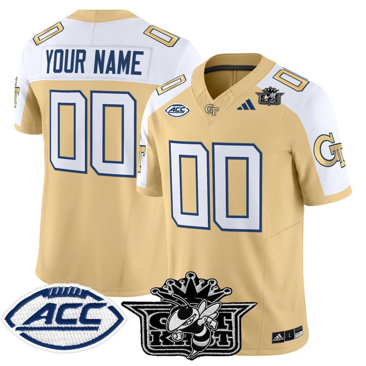 Custom Outkast Georgia Tech Yellow Jackets Jersey 2025 Vapor Stitched