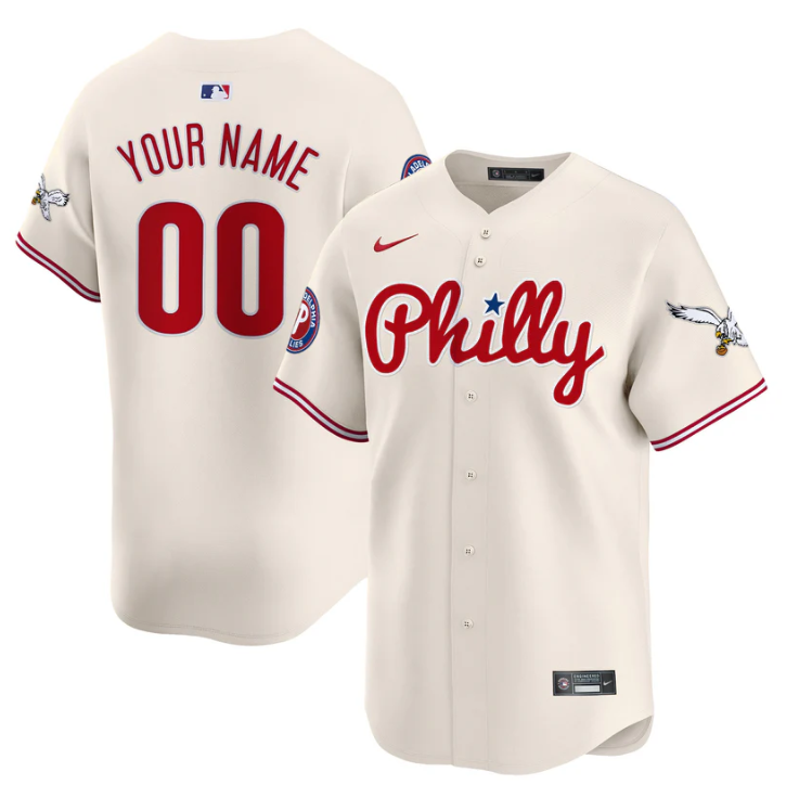 Custom Phillies and Eagles Jersey Name, Number Vapor Premier Limited Stitched