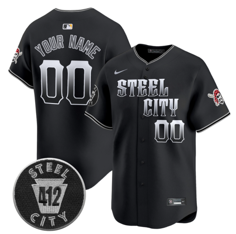 Custom Pittsburgh Pirates Jersey 412 Patch Vapor Premier Limited V8 Stitched