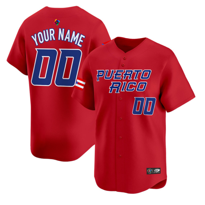 Custom Puerto Rico Jersey World Baseball Classic 2026 Roster Stitched