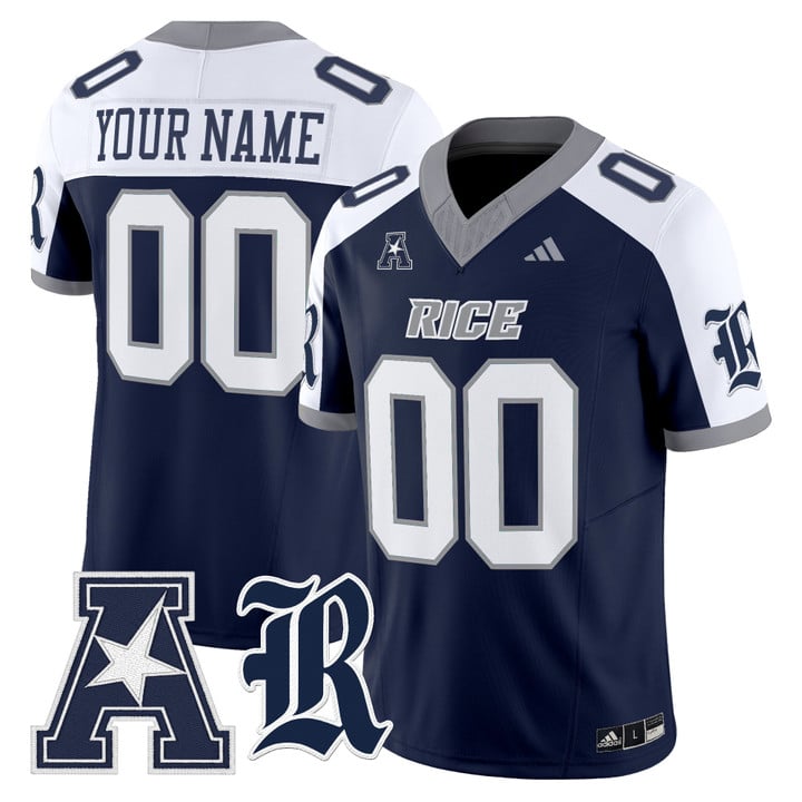 Custom Rice Owls Jersey Name, Number 2025 Vapor Limited Stitched