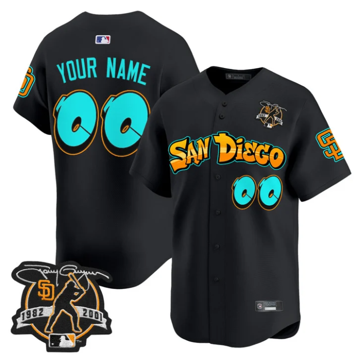 Custom San Diego Padres Jersey Graffiti Barrio Edition Limited Stitched
